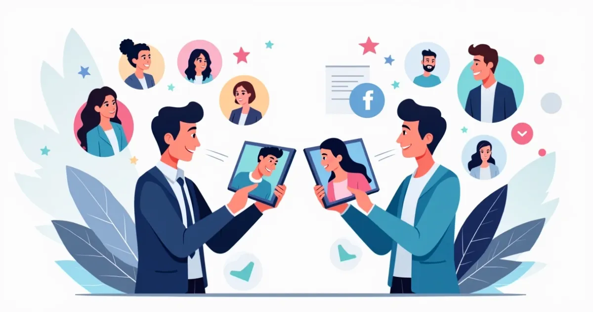 Comparação visual de públicos do TikTok e Meta